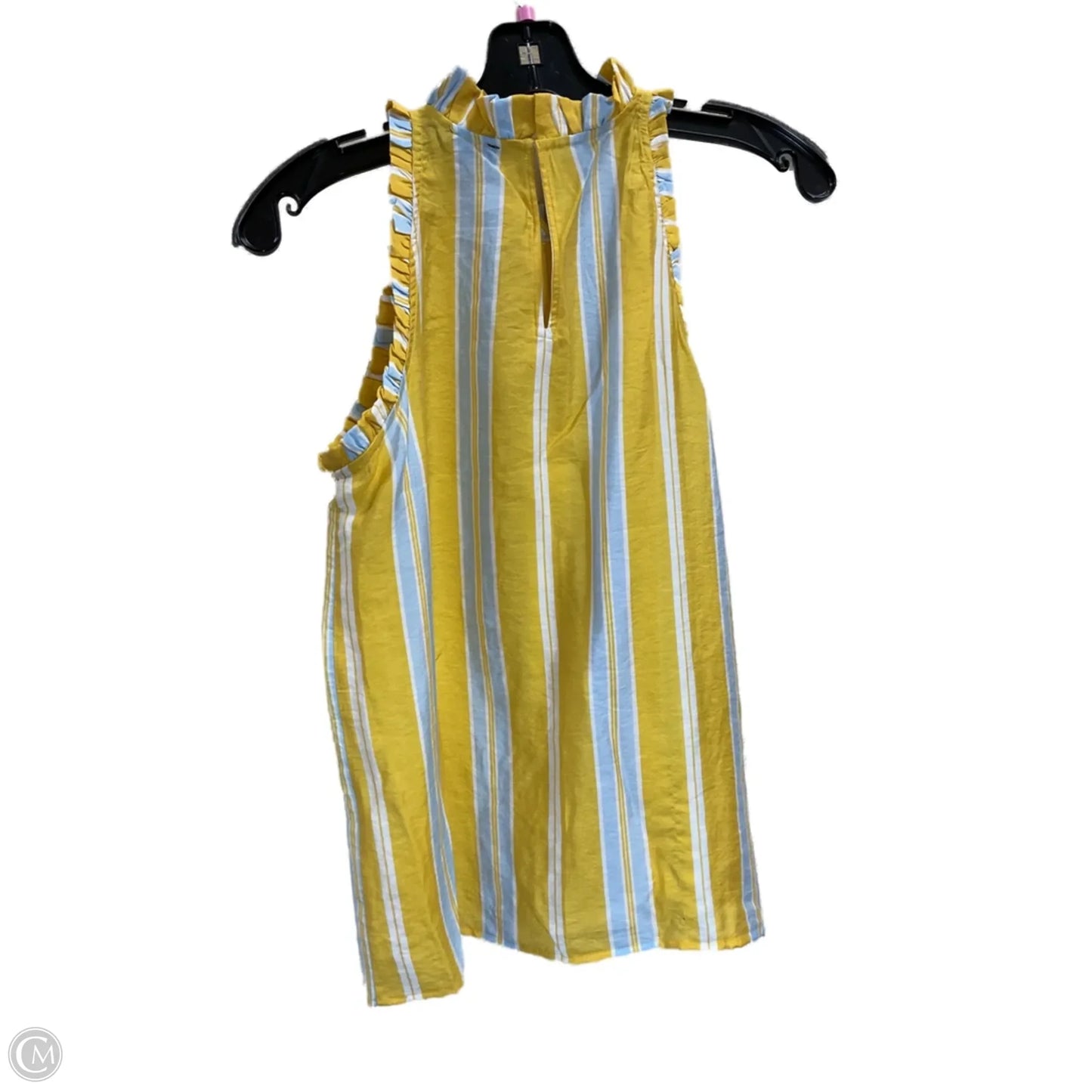 Top Sleeveless By Ann Taylor In Yellow, Size: Xs