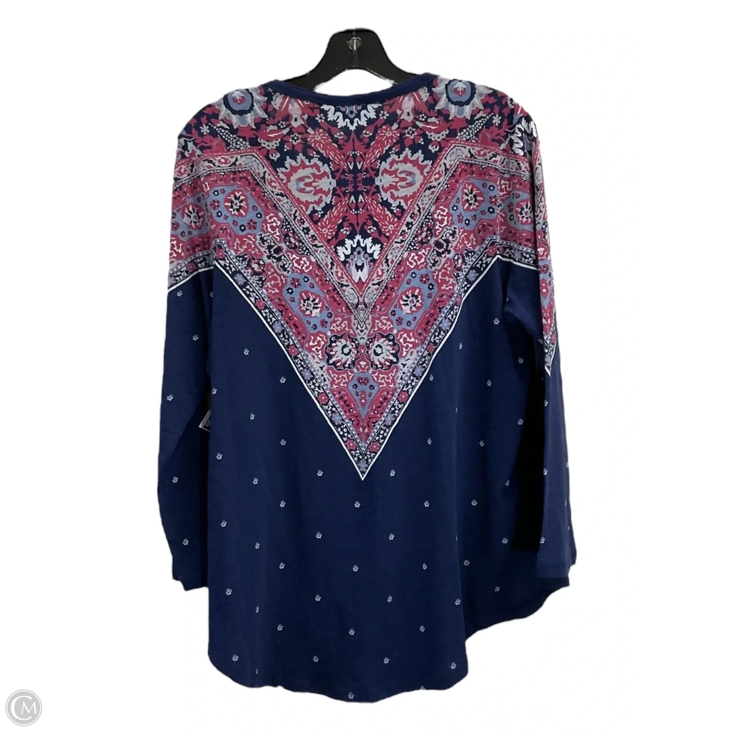 Top Long Sleeve By Lucky Brand In Blue, Size: Xl