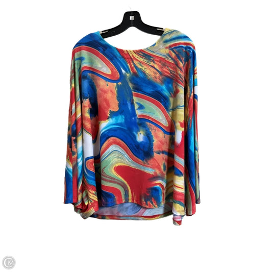 Top Long Sleeve By Pure Energy In Multi-colored, Size: Xl