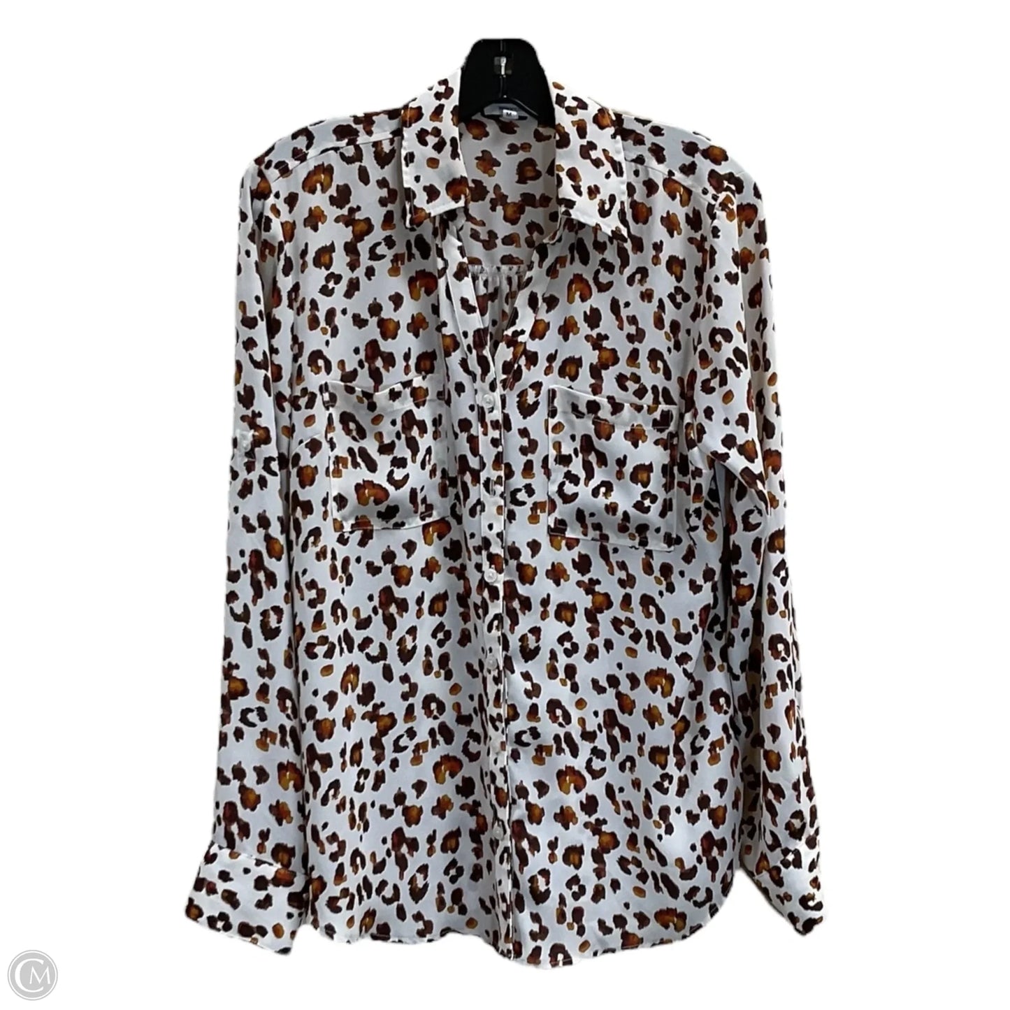 Top Long Sleeve By Maurices In Animal Print, Size: M