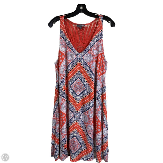 Tunic Sleeveless By Luxology In Orange, Size: L