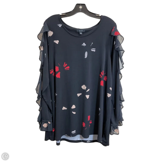 Top Long Sleeve By Alfani In Black, Size: 2x