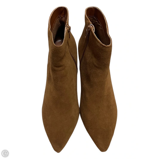Boots Ankle Heels By Kensie In Brown, Size: 10
