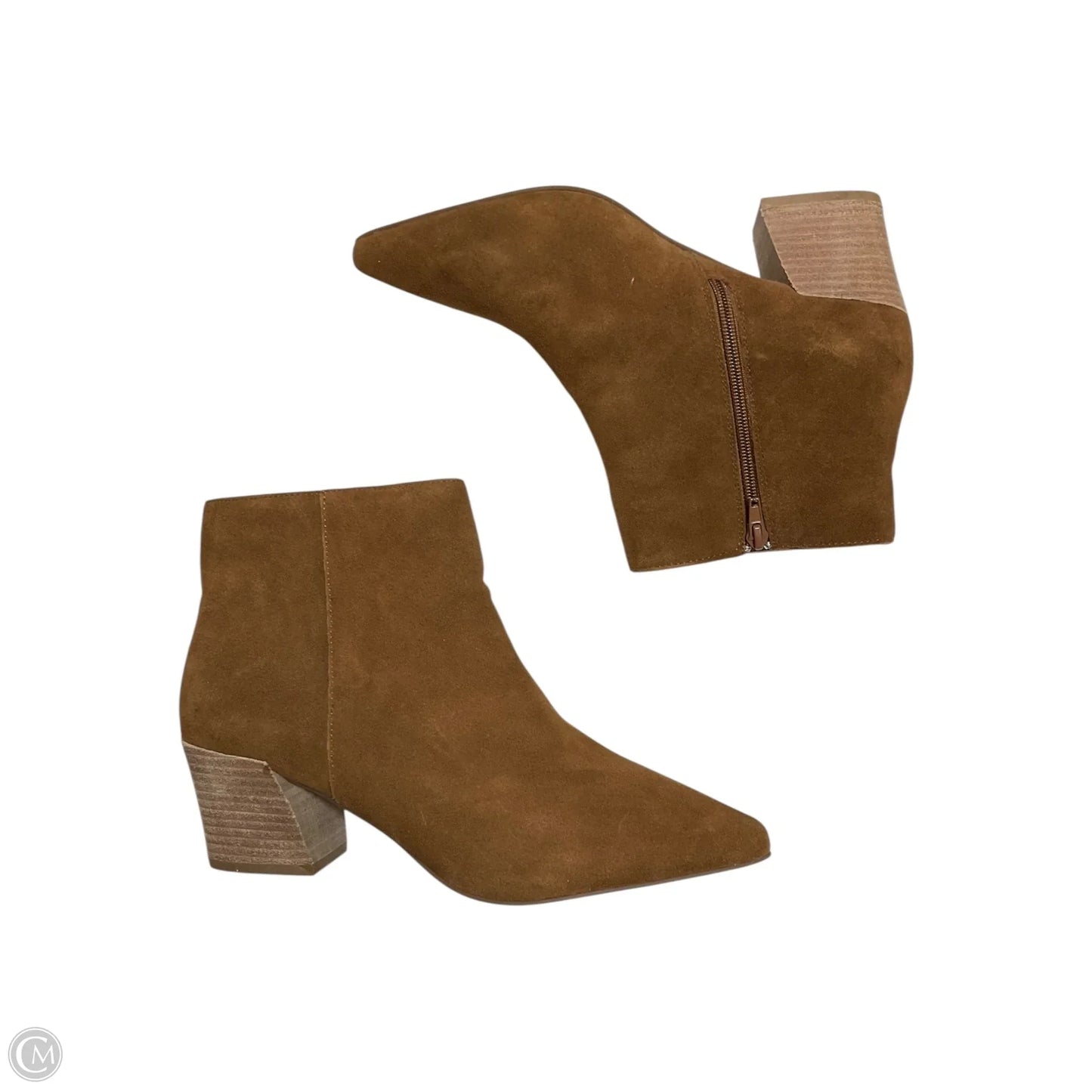 Boots Ankle Heels By Kensie In Brown, Size: 10