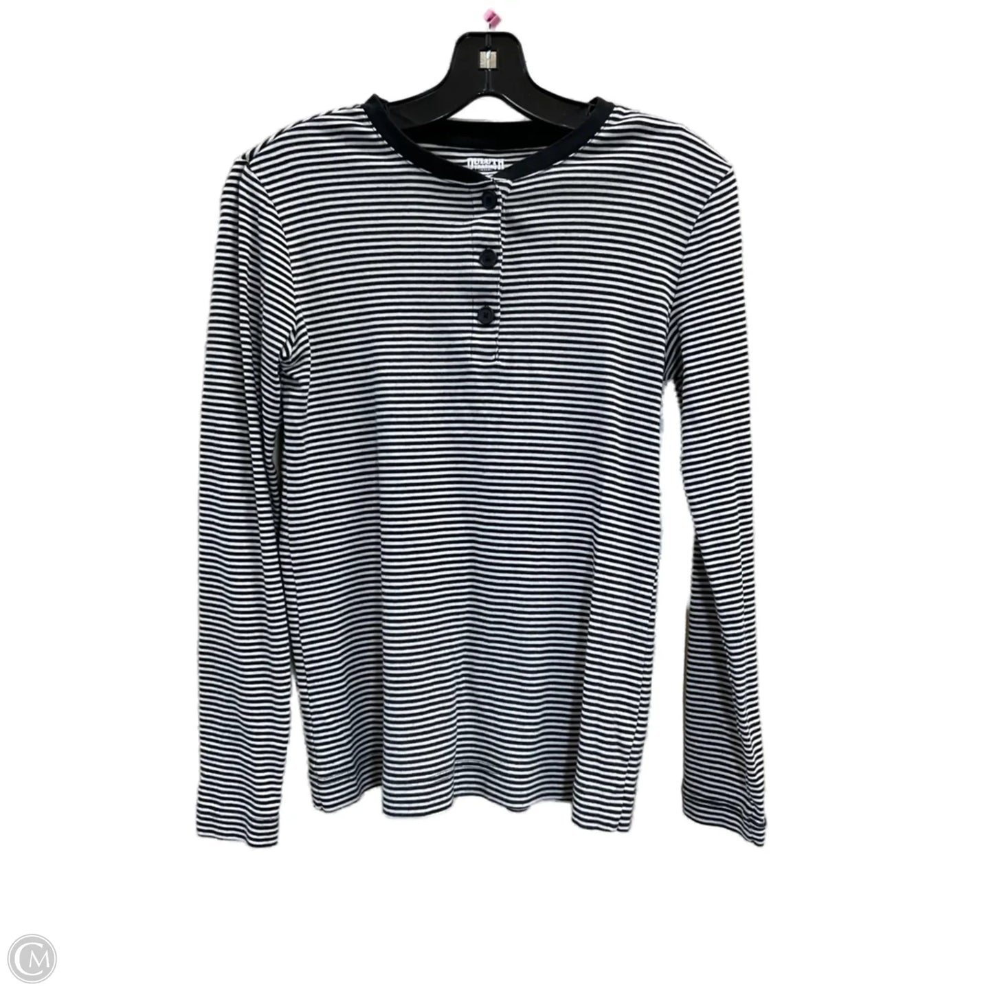 Top Long Sleeve By Duluth Trading In Black & Cream, Size: Xs