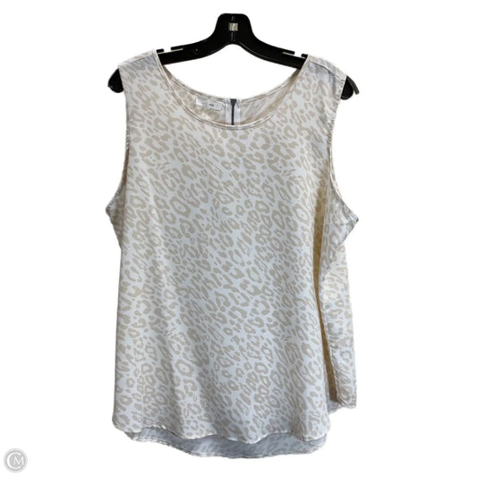 Top Short Sleeve By Maurices In Animal Print, Size: Xxl