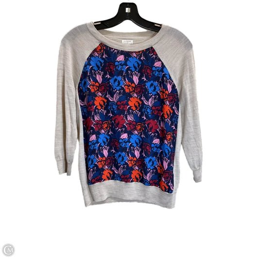 Top 3/4 Sleeve By J. Crew In Floral Print, Size: S