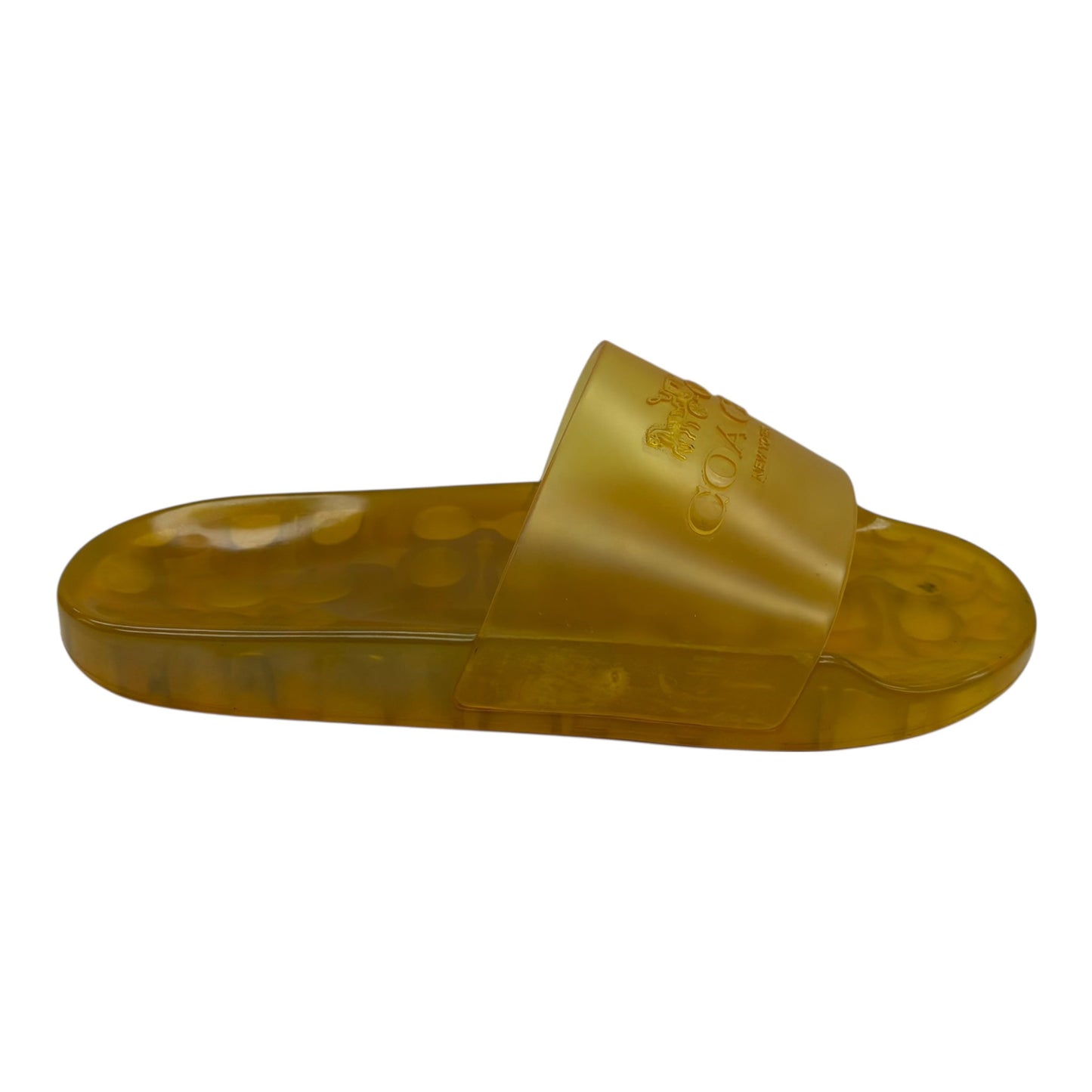 Sandals Designer By Coach In Yellow, Size:9