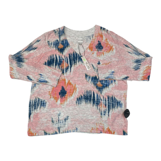 Sweater By Nic + Zoe In Blue & Pink, Size:Xl