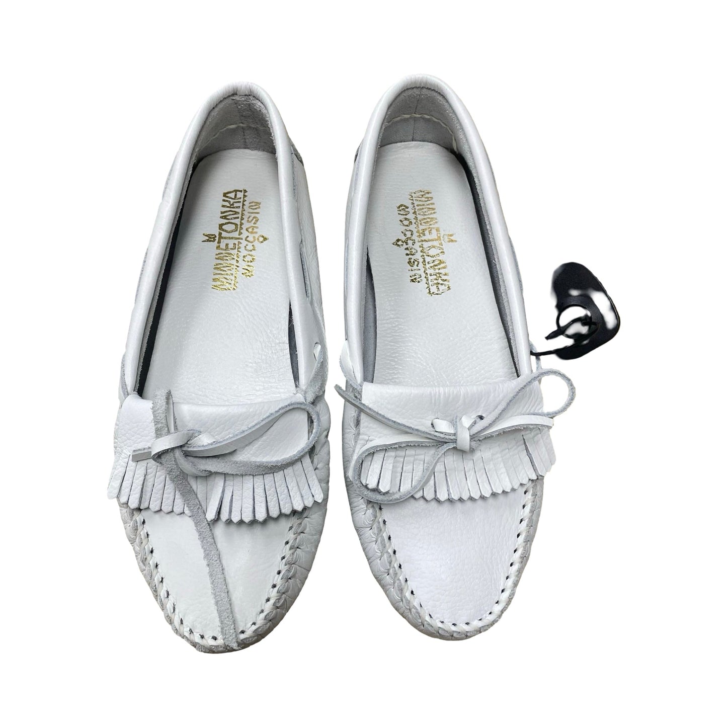 Shoes Flats By Minnetonka In White, Size:9