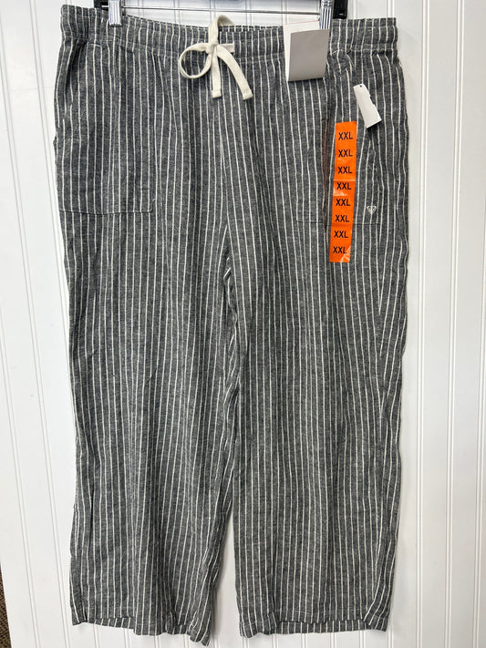 Pants Linen By Roxy In Grey, Size:1X