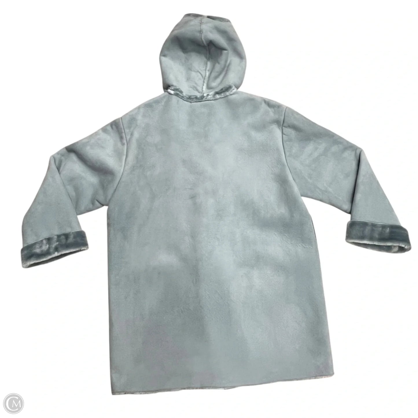 Coat Faux Fur & Sherpa By Jones New York In Blue, Size: Xl