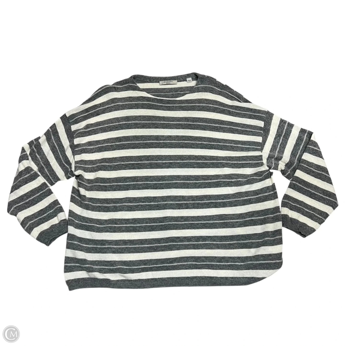 Sweater Designer By All Saints In Cream & Grey, Size: M