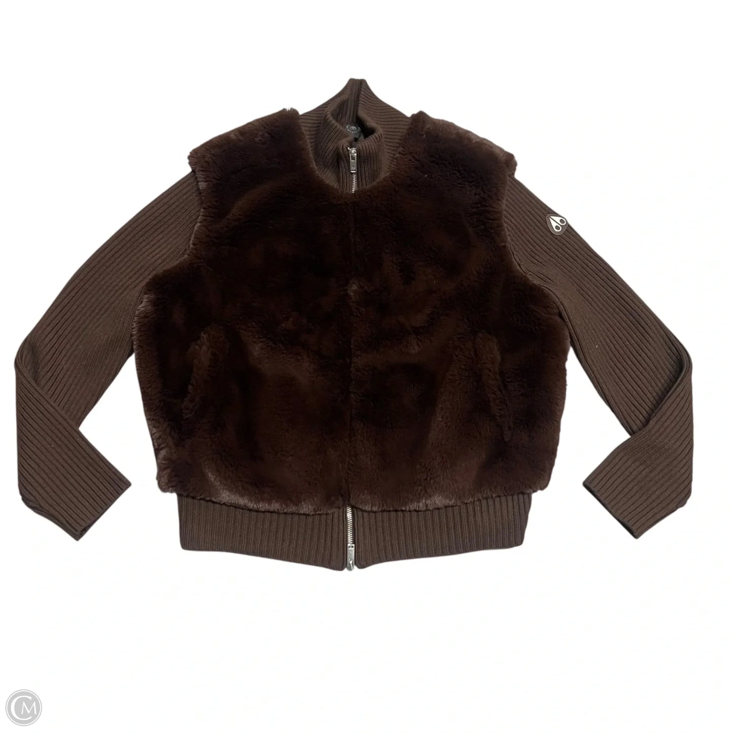 Jacket Faux Fur & Sherpa By Moose Knuckles Canada In Brown, Size: L