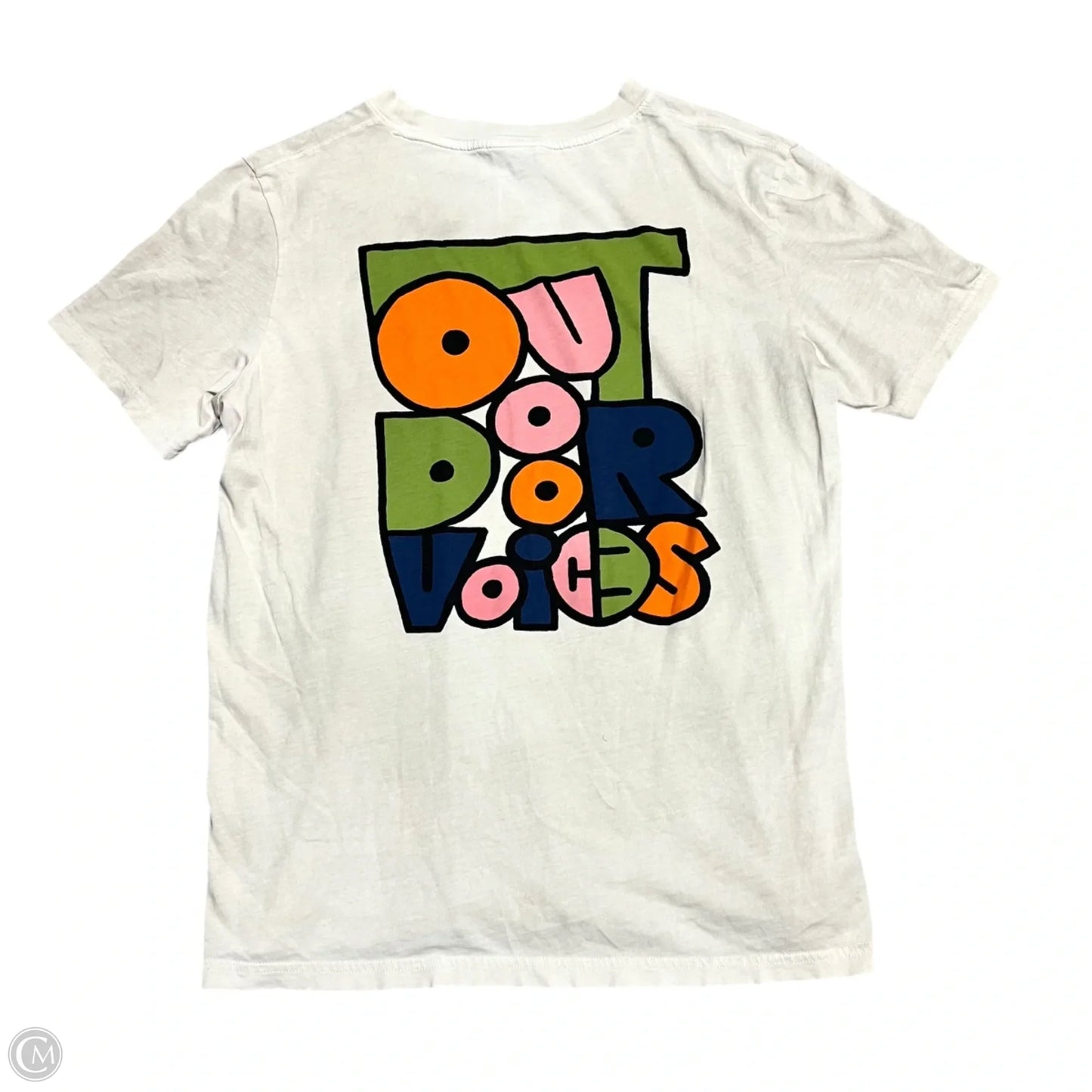Top Short Sleeve By Outdoor Voices In Beige, Size: Xs