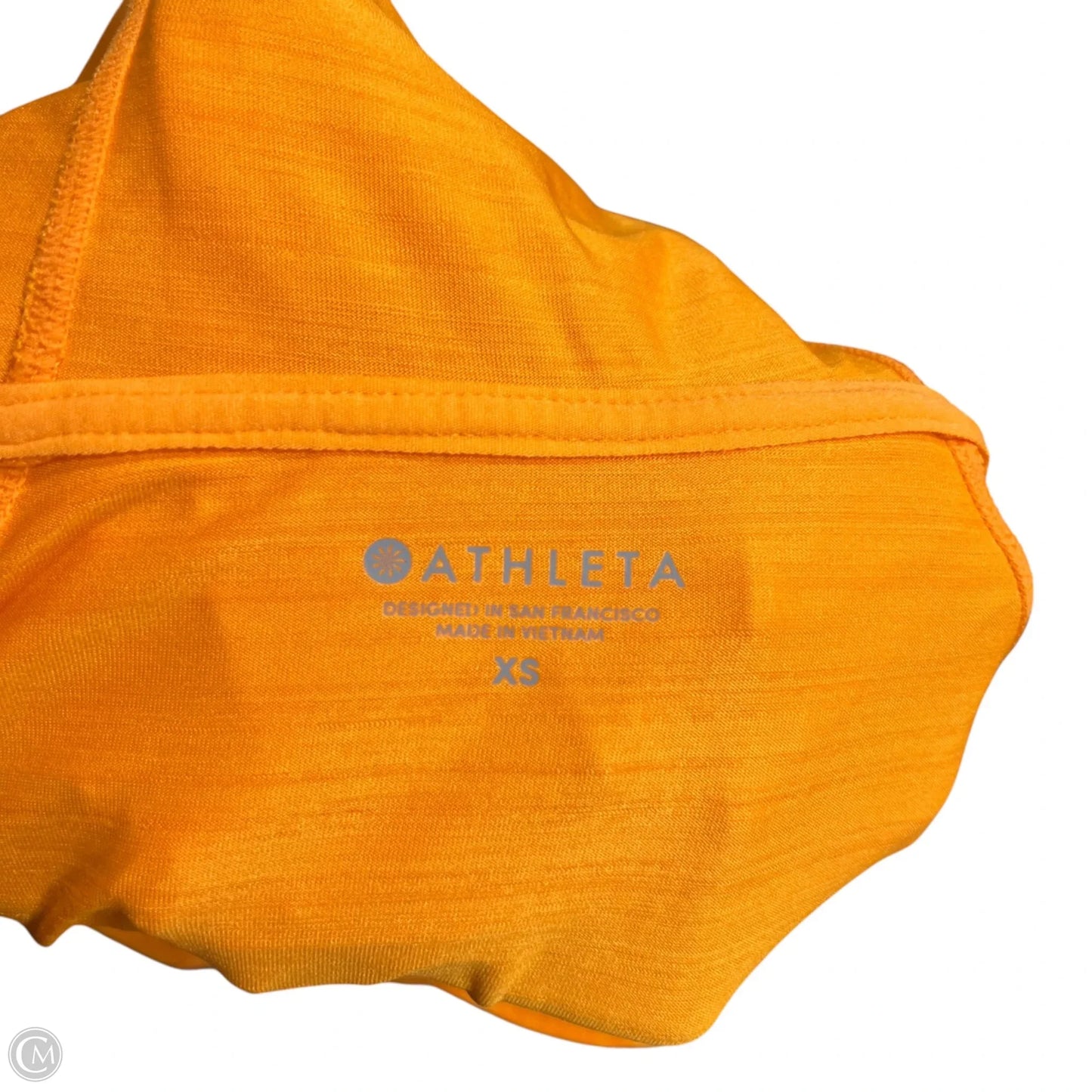 Athletic Top Long Sleeve Hoodie By Athleta In Orange, Size: Xs