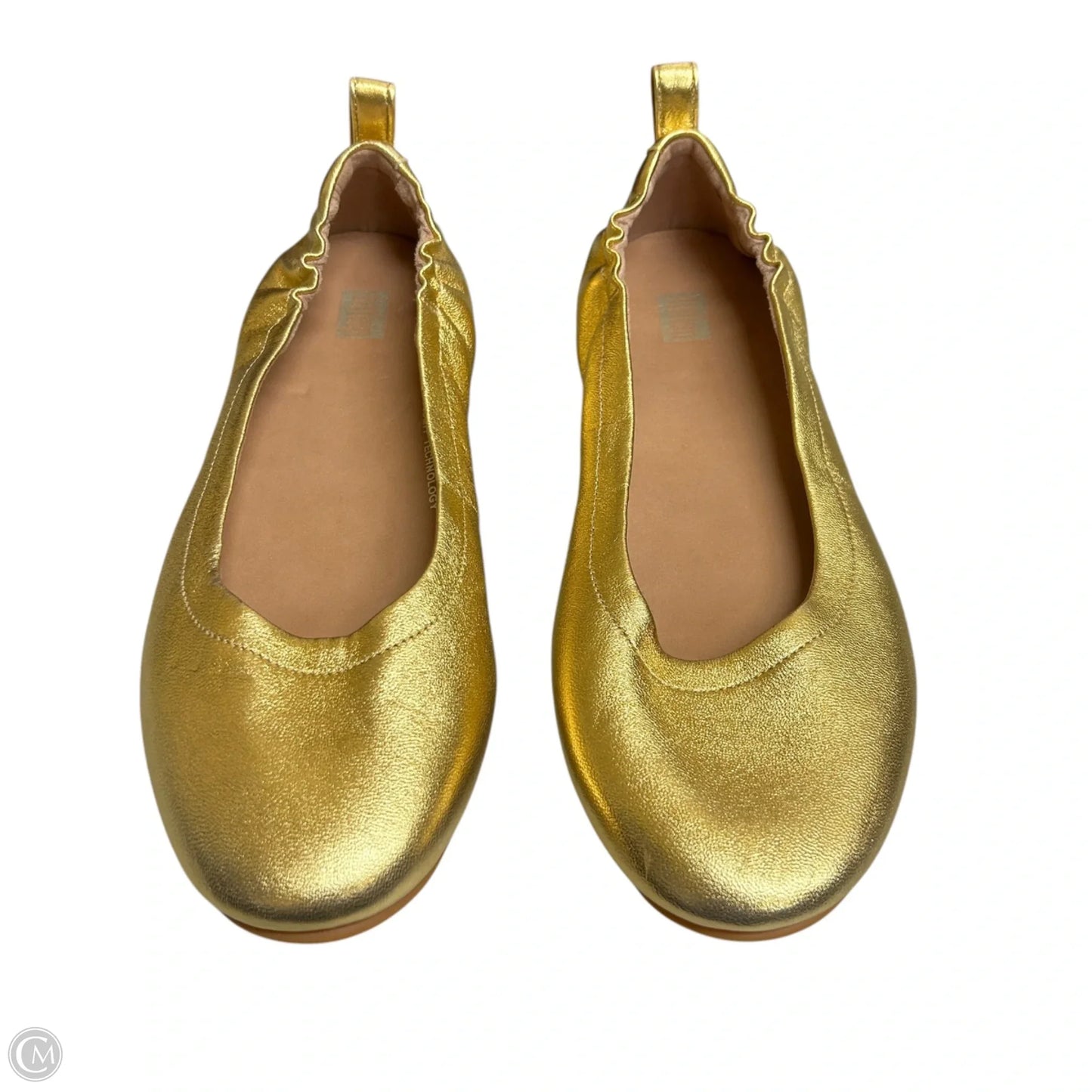 Shoes Flats By Fitflop In Gold, Size: 8