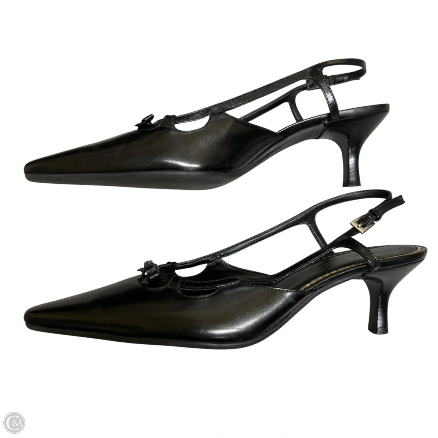 Shoes Heels Kitten By Talbots In Black, Size: 8