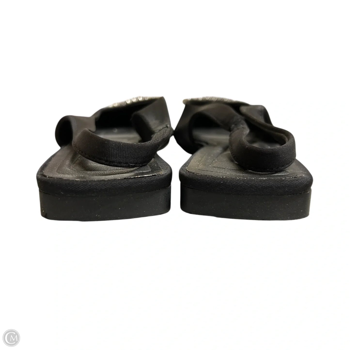Shoes Flats By Stradivarius In Black & Silver, Size: 7.5
