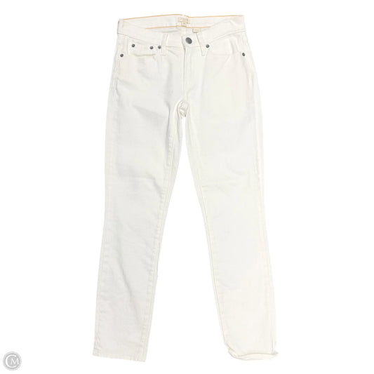 Jeans Straight By J. Crew In Cream, Size: 0