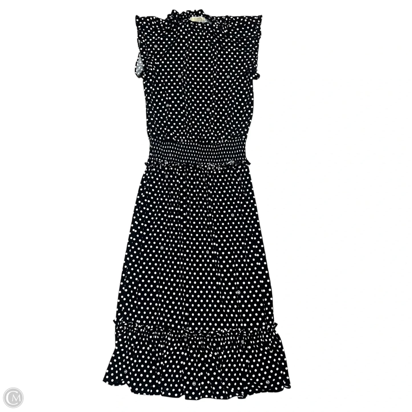 Dress Casual Maxi By Michael By Michael Kors In Black & White, Size: S