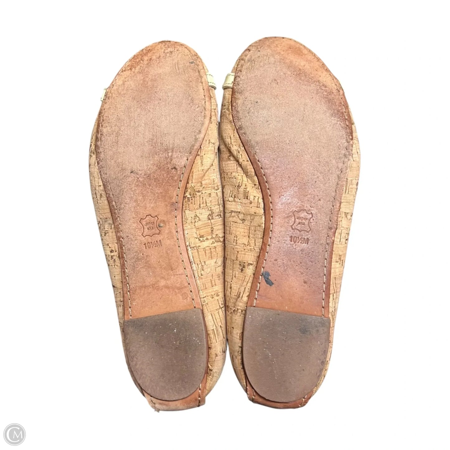 Shoes Designer By Tory Burch In Tan & White, Size: 10.5