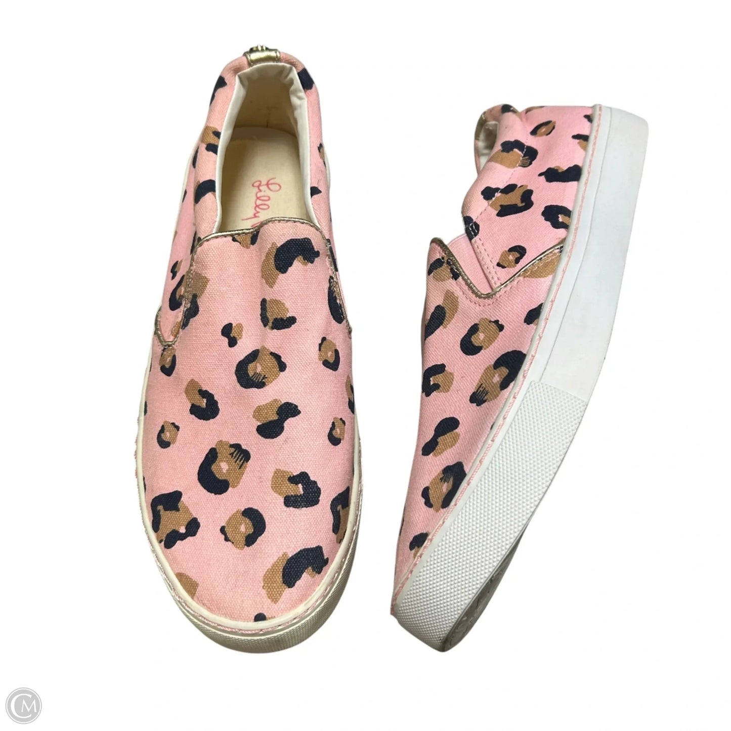 Shoes Designer By Lilly Pulitzer In Blue & Pink, Size: 9.5