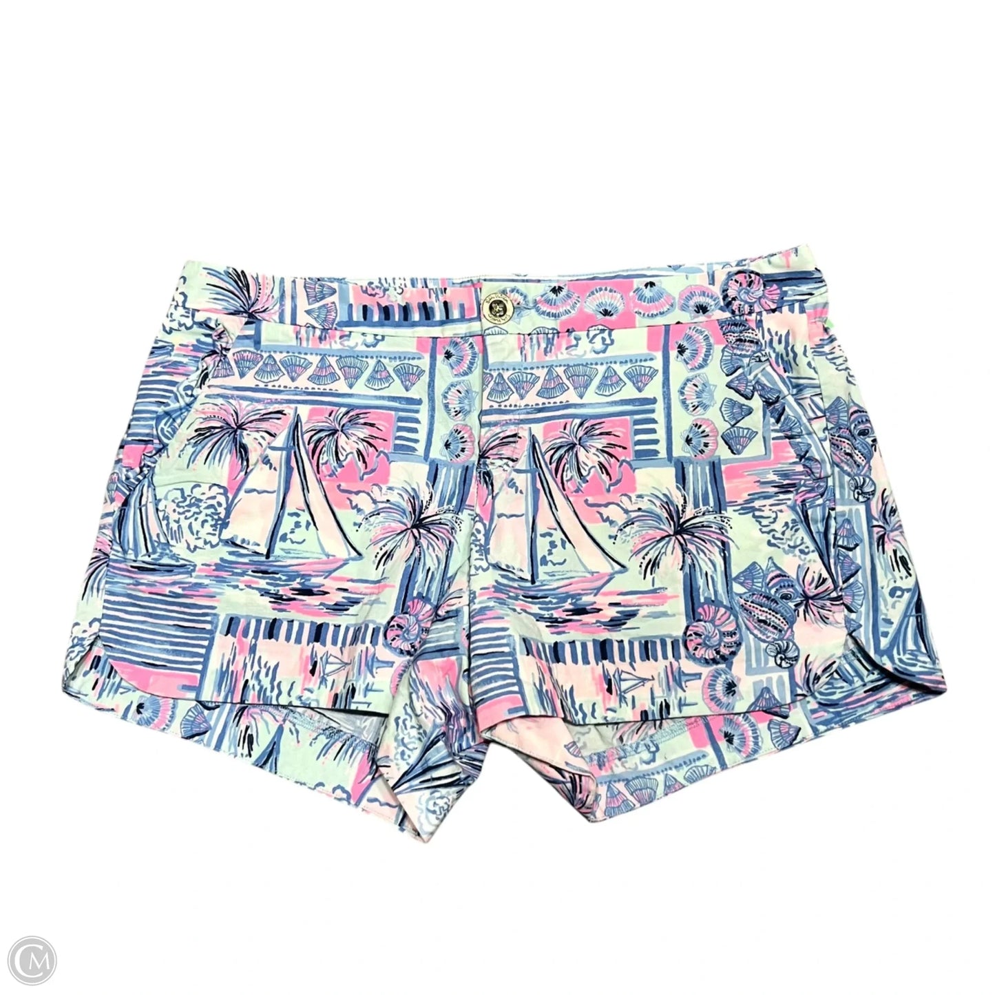 Shorts Designer By Lilly Pulitzer In Blue & Pink, Size: 4