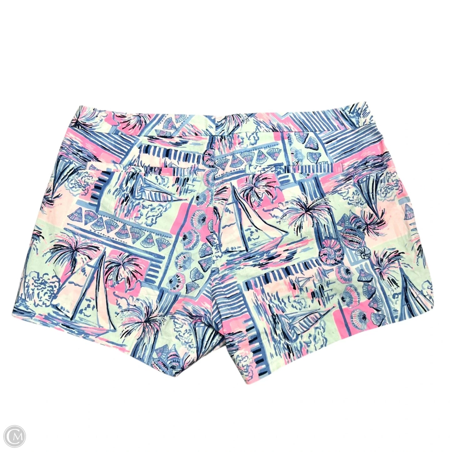 Shorts Designer By Lilly Pulitzer In Blue & Pink, Size: 4