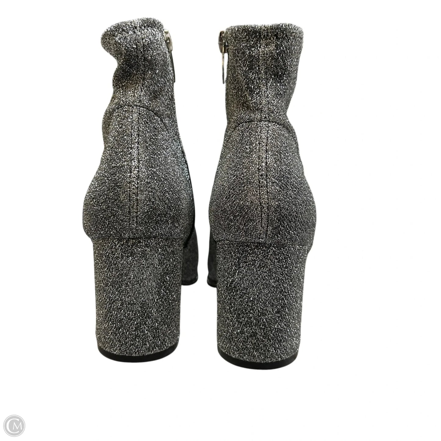 Boots Ankle Heels By Marc Fisher In Silver, Size: 7