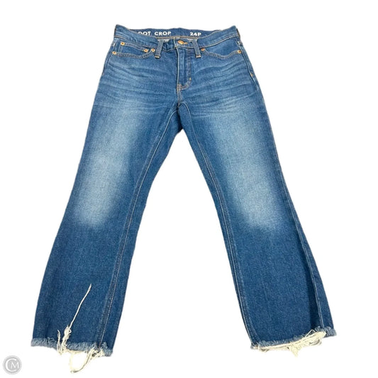 Jeans Boot Cut By J. Crew In Blue Denim, Size: 0