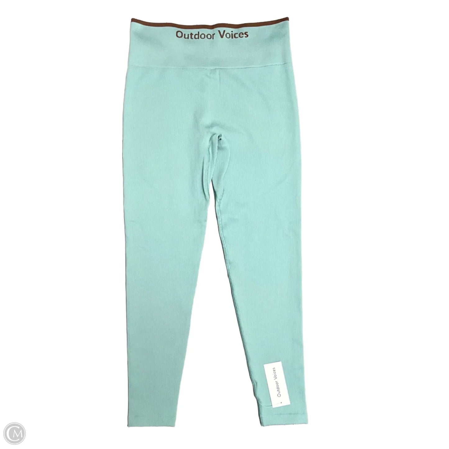 Athletic Leggings By Outdoor Voices In Aqua, Size: L