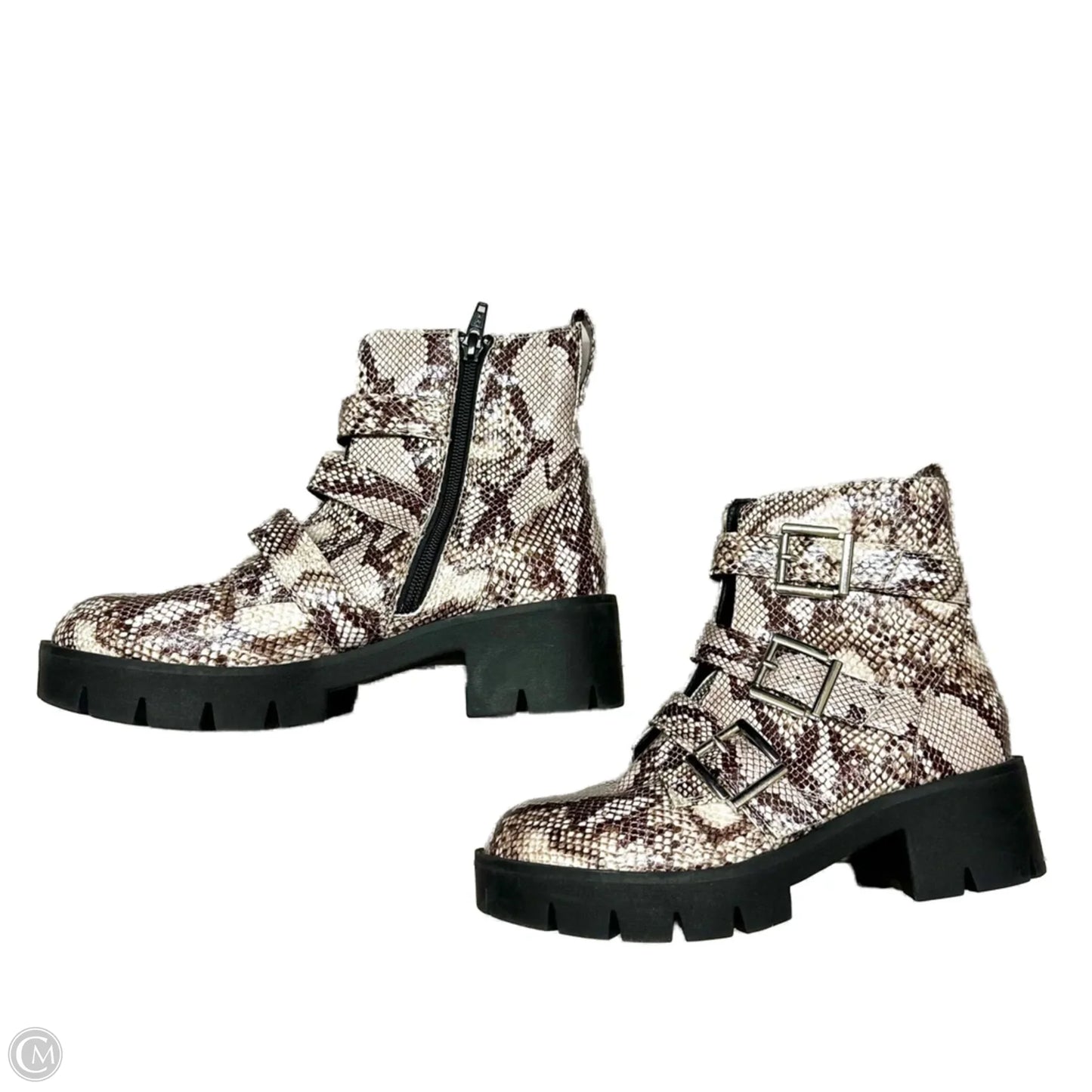 Boots Ankle Heels By Bp In Snakeskin Print, Size: 7