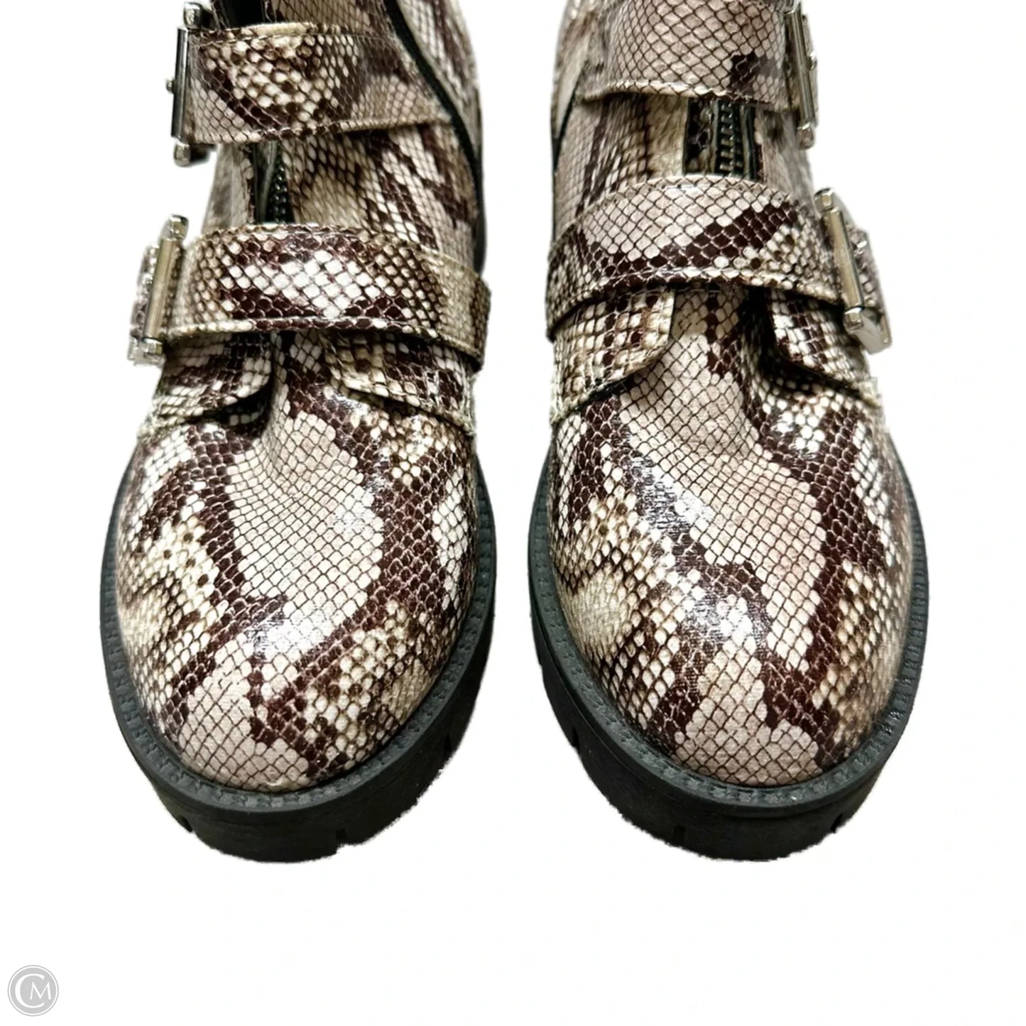 Boots Ankle Heels By Bp In Snakeskin Print, Size: 7