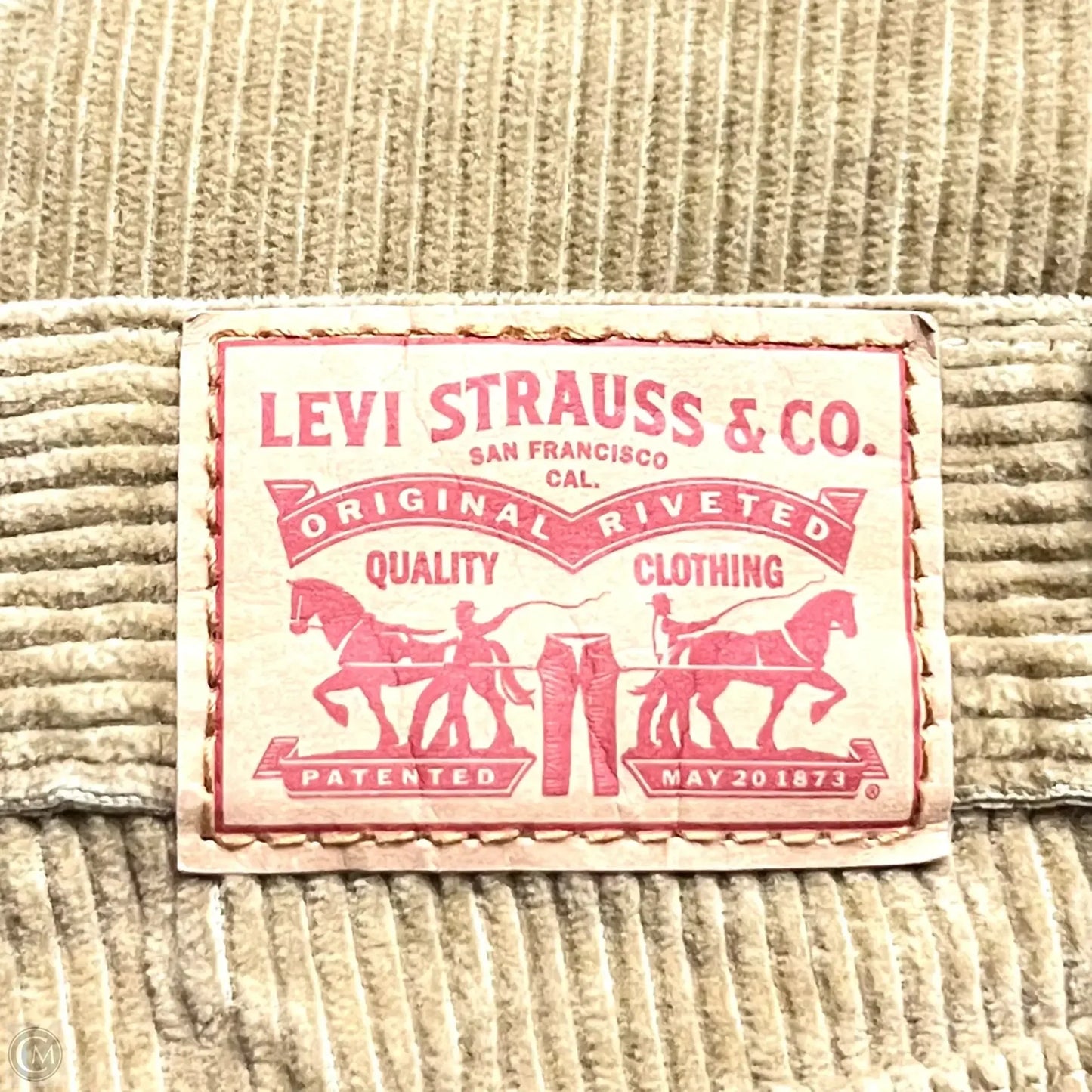 Jeans Straight By Levis In Green Denim, Size: 8