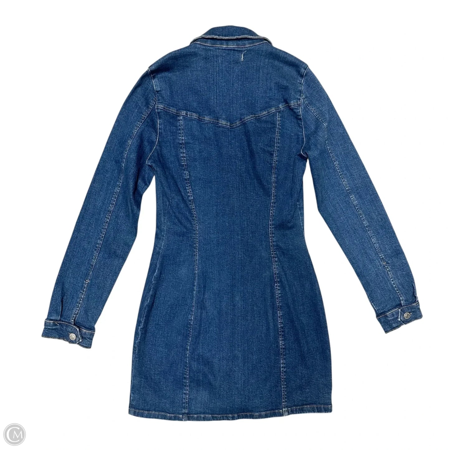 Dress Casual Short By Zara In Blue Denim, Size: M
