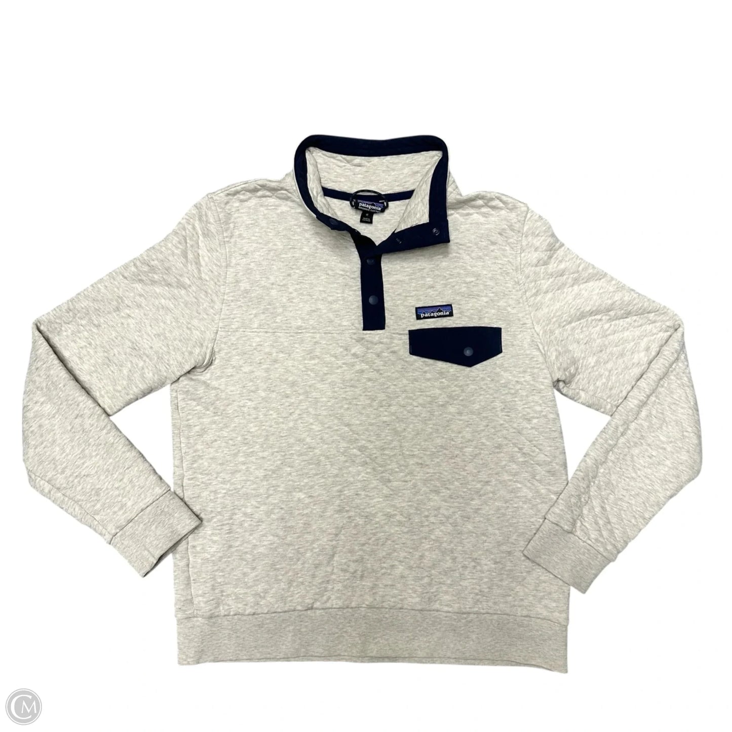 Sweatshirt Collar By Patagonia In Cream, Size: M
