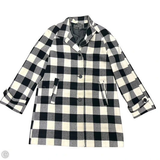 Coat Peacoat By Jones New York In Black & White, Size: M