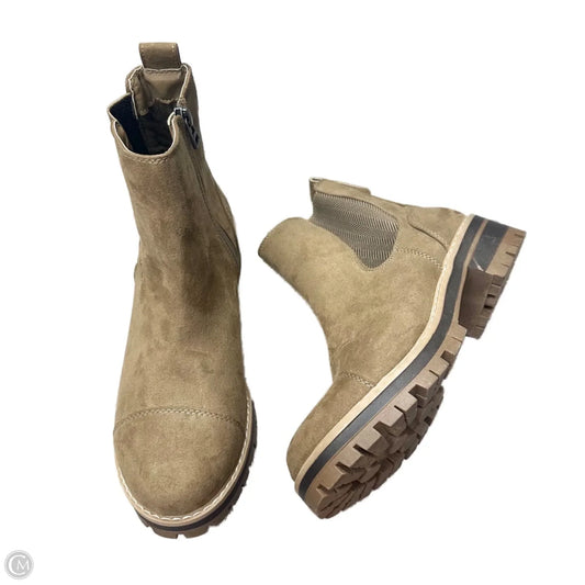 Boots Ankle Heels By Time And Tru In Tan, Size: 9