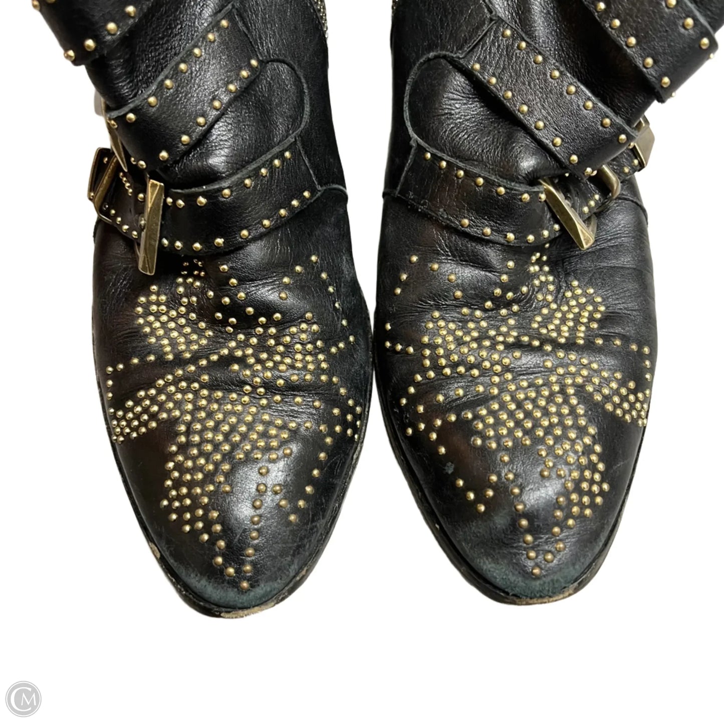 Boots Luxury Designer By Chloe In Black, Size: 8