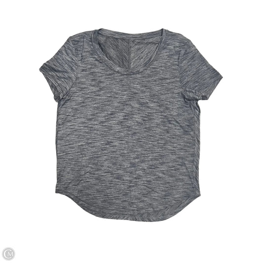 Athletic Top Short Sleeve By Lululemon In Blue, Size: S