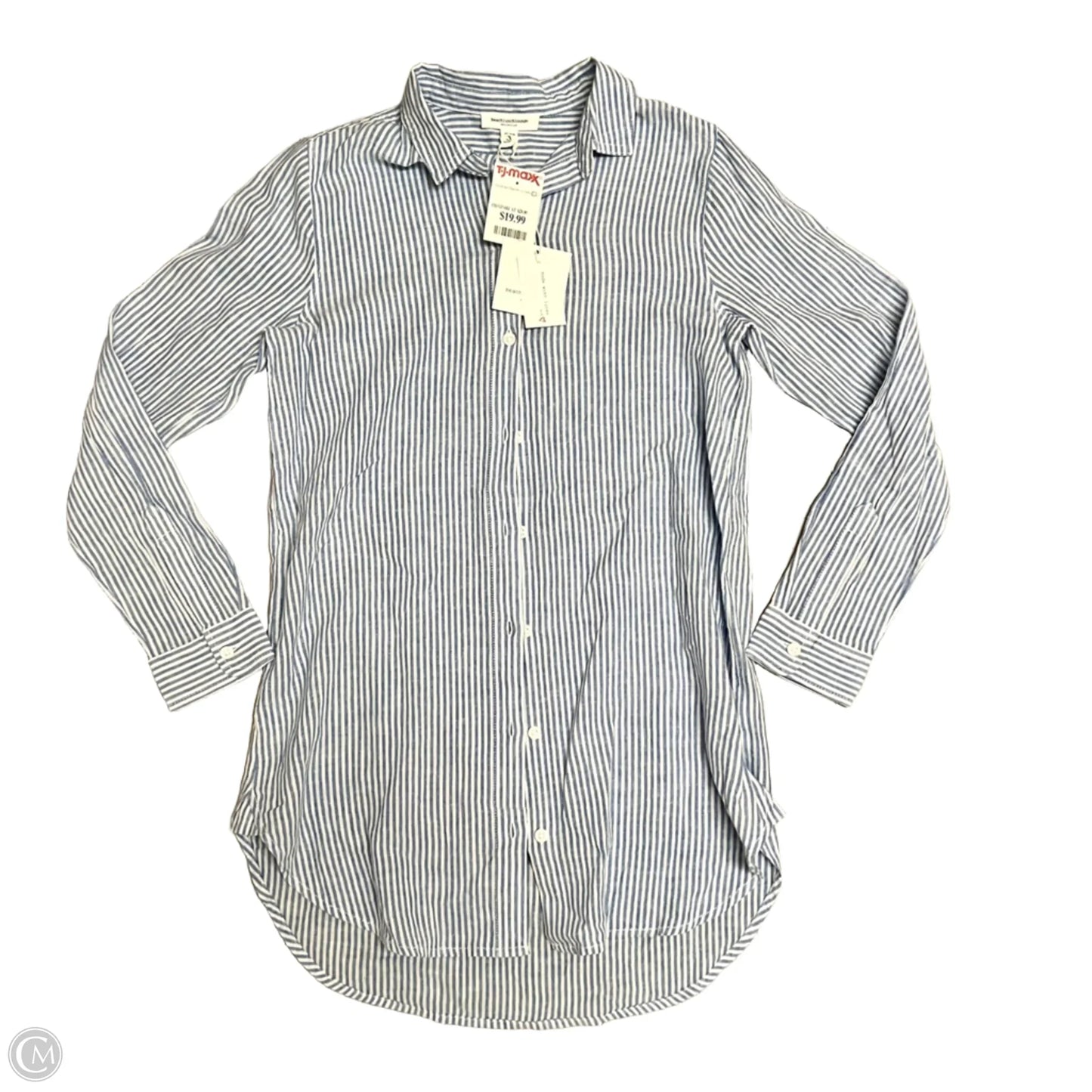 Top Long Sleeve By Beachlunchlounge In Striped Pattern, Size: Xs