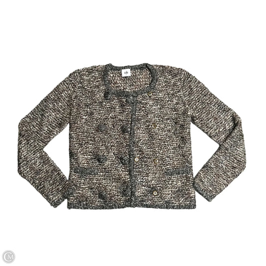 Sweater Cardigan By Cabi In Brown & Grey, Size: Xs