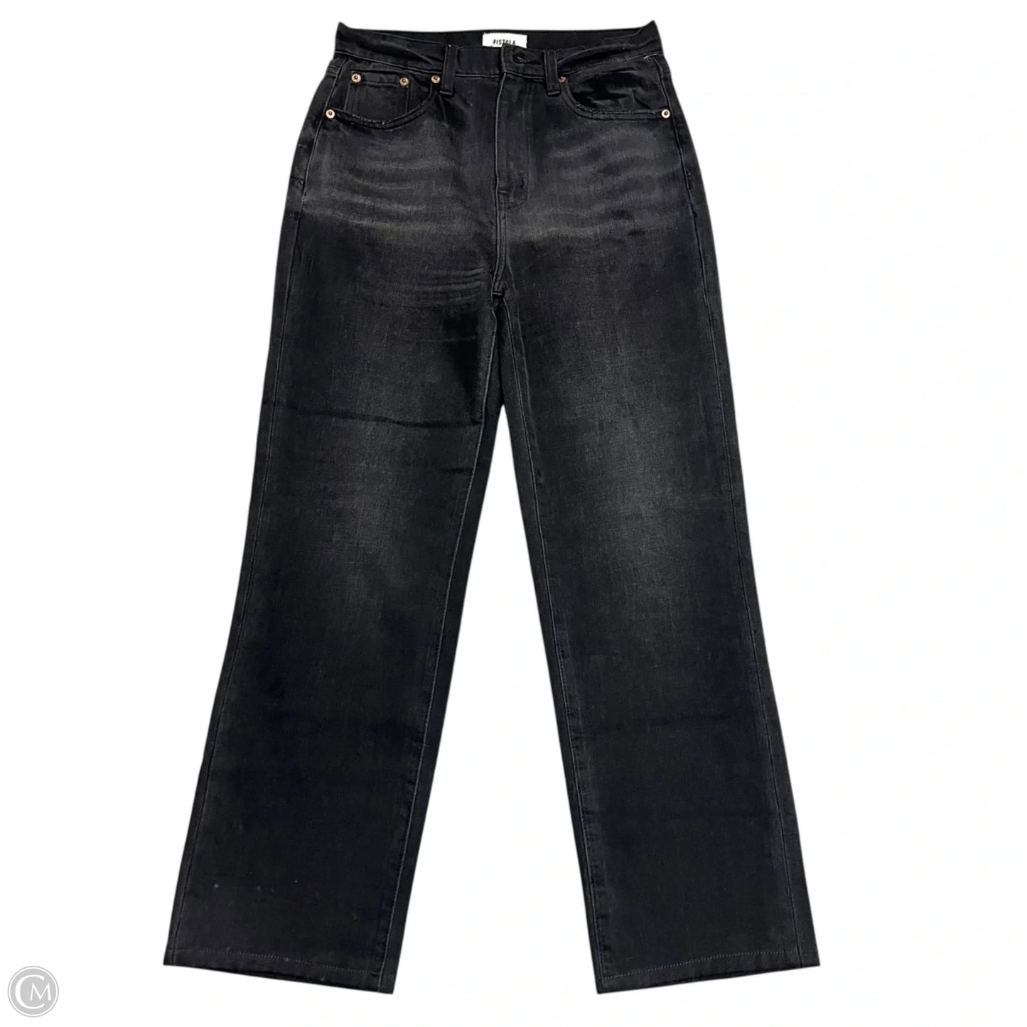 Jeans Flared By Pistola In Black Denim, Size: 2