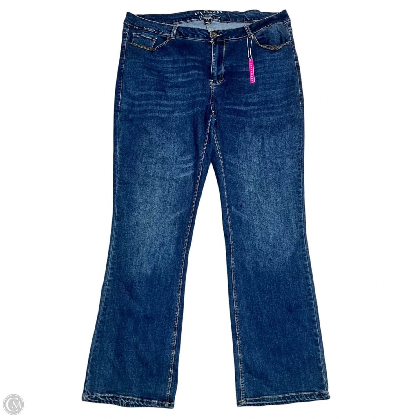 Jeans Boot Cut By Ashley Stewart In Blue Denim, Size: 18