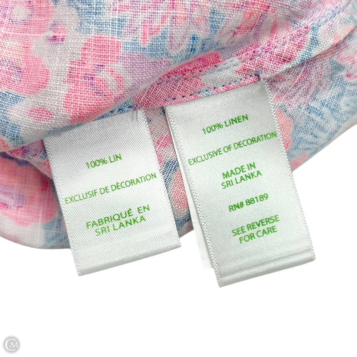 Top Sleeveless Designer By Lilly Pulitzer In Blue & Pink, Size: S