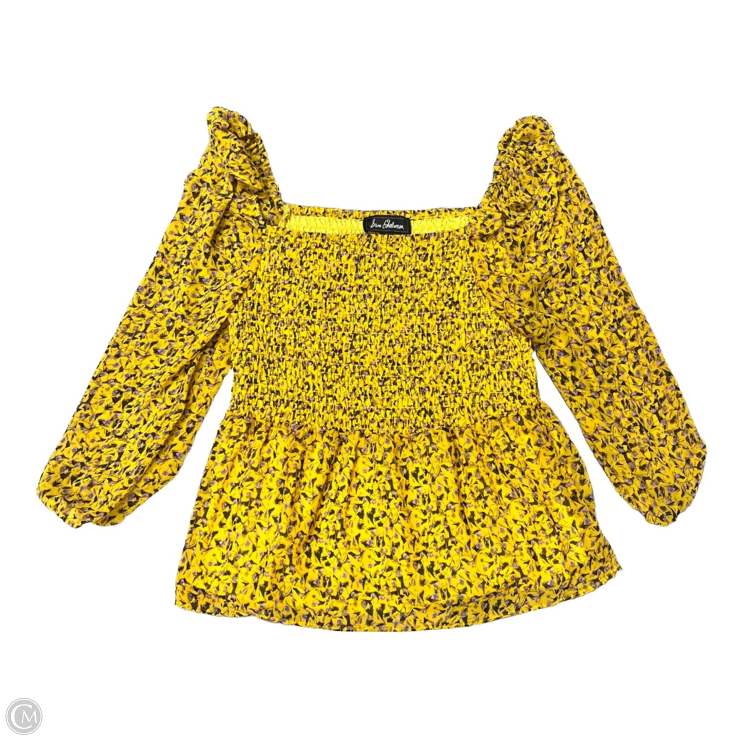 Top Long Sleeve By Sam Edelman In Yellow, Size: S