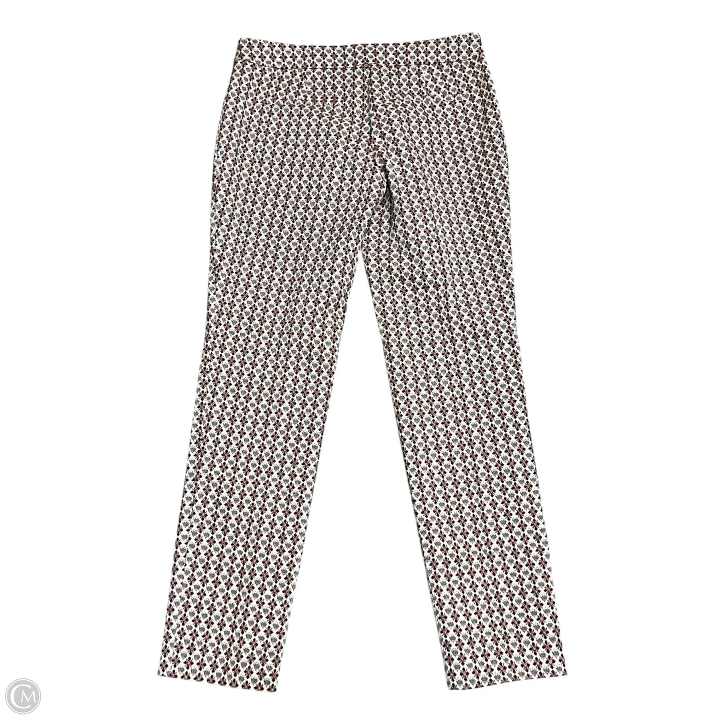 Pants Designer By Tory Burch In Cream & Orange, Size: 0
