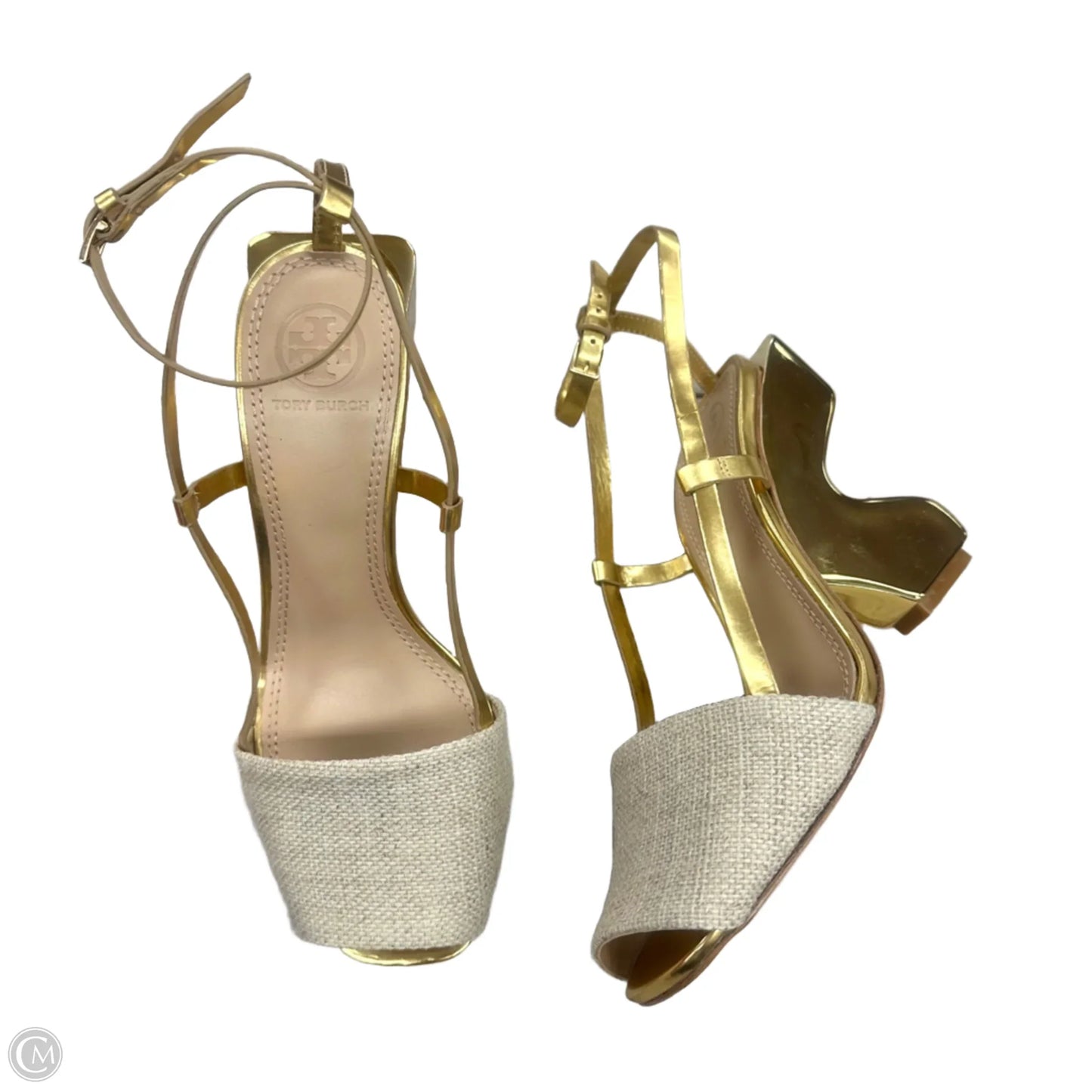 Shoes Designer By Tory Burch In Gold, Size: 6