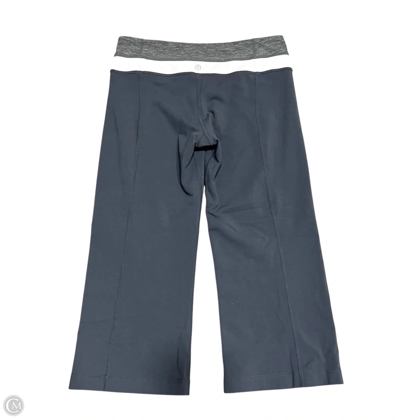 Athletic Capris By Lululemon In Grey & Pink, Size: 6